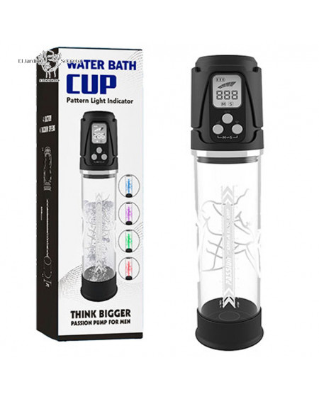 Bomba de Succión con Agua para pene Bath Cup Pump Rechargeable