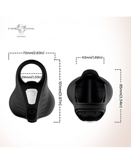 Anillo Funda con Vibración Para Pene y Testículos Testicle Vibe