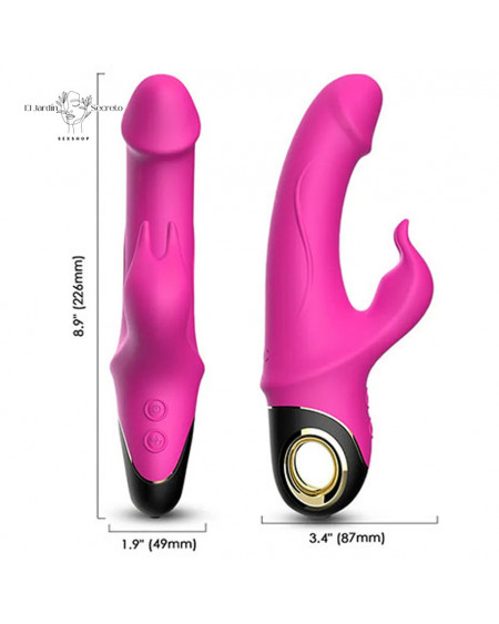 Vibrador de Punto G con Estimulador de Clítoris Meteor Vibrator