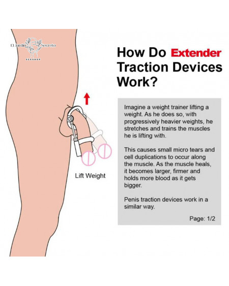 Pro Extender Negro sistema de alargamiento para tu pene