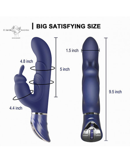 Vibrador conejito 25cm estimulador punto g y clítoris Ohpa Vibrator