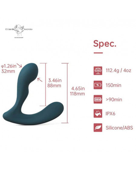 Vibrador Anal 11 cm con aplicación Android Solstice X Magic Motion
