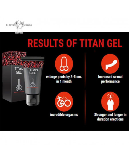 Titan Gel tu Pene más grande y grueso Lubricante retrasa la eyaculación