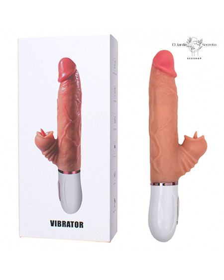 Vibrador Punto G 26cm Realista Estimulador para Clítoris Stud Vibrator Pink Sex Toys