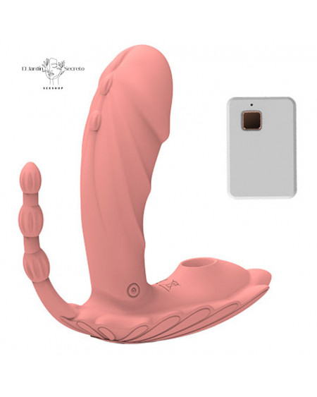 Vibrador Realista triple Punto G Clítoris y Vibrador Anal Raffish Seashell