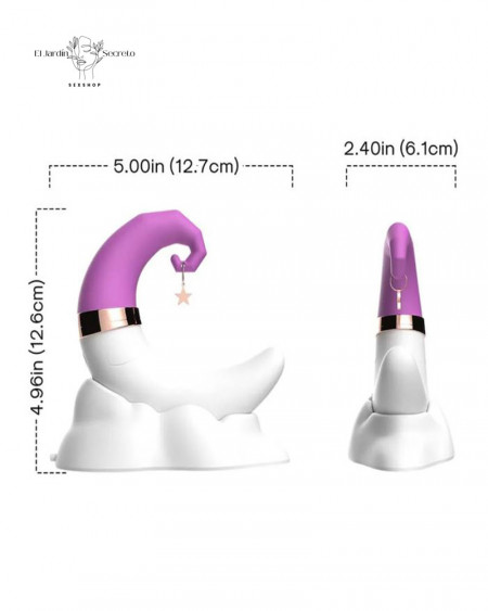 Vibrador Succionador para clítoris en forma de Luna