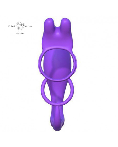 Anillo Para Pene vibrador clítoris y plug anal Ass Gasm Vibrating Rabbit Pipedream