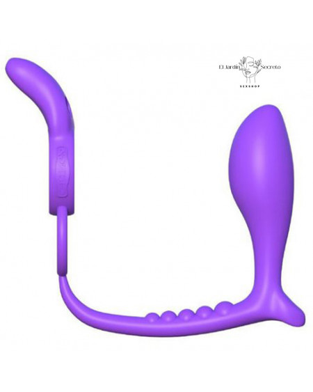 Anillo Para Pene vibrador clítoris y plug anal Ass Gasm Vibrating Rabbit Pipedream