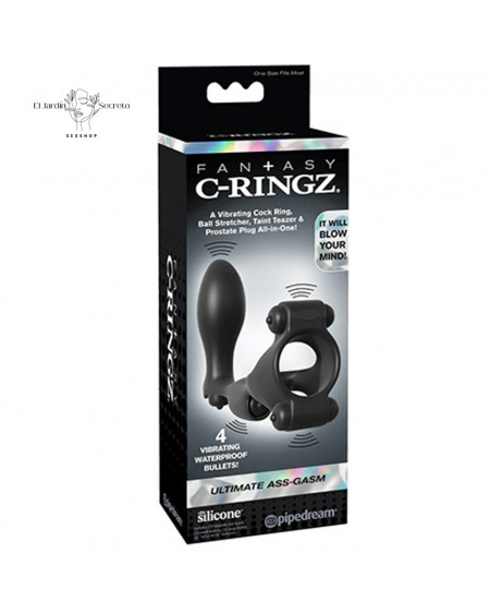 Anillo Para Pene con Plug Anal Ultimate Ass-Gasm Pipedream