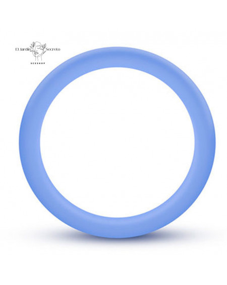 Anillo Para Pene Silicone Glo Cock Ring Blue Blush Novelties