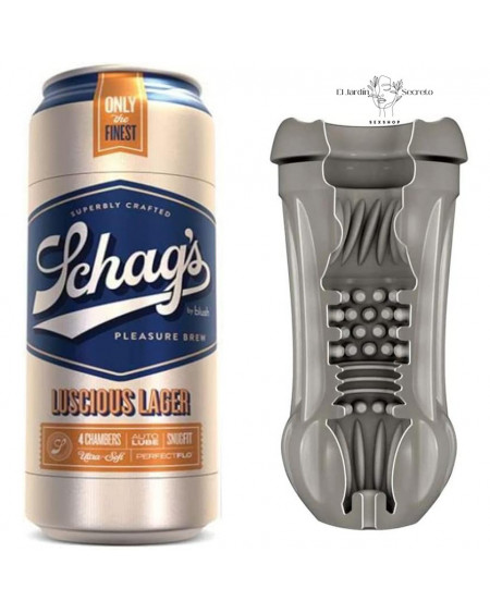 Masturbador para Pene en forma de lata Luscious Lager Frosted Blush