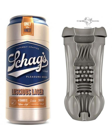 Masturbador para Pene en forma de lata Luscious Lager Frosted Blush