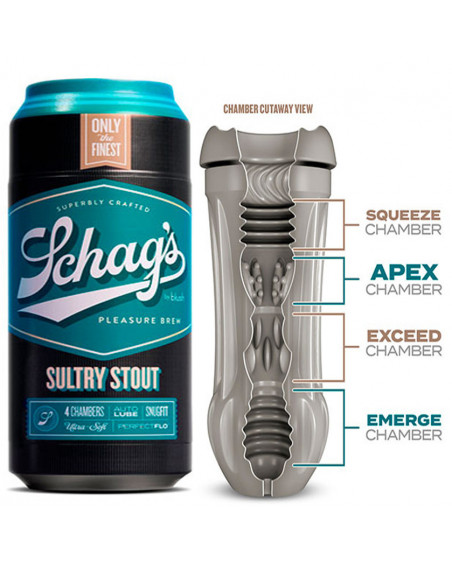 Masturbador para Pene en forma de lata Sultry Stout Frosted Blush