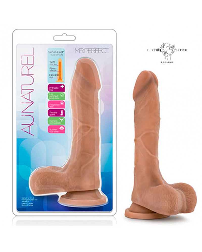 Dildo 22cm Realista Punto G Mister Perfect Mocha Blush