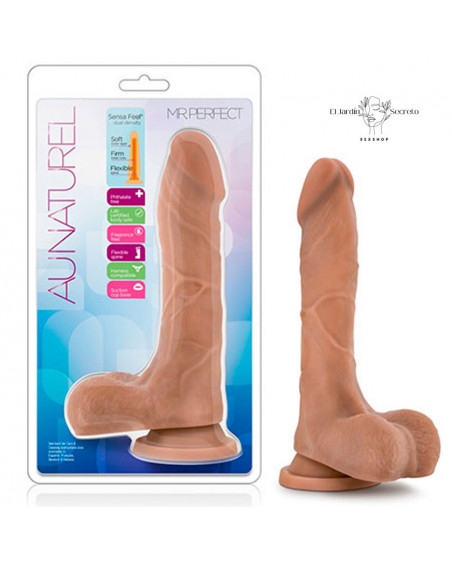 Dildo 22cm Realista Punto G Mister Perfect Mocha Blush