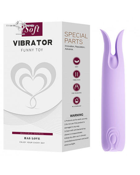 Bala Vibrador 10cm Para Clítoris Happy Clip VIB Silicon Purple Lilo