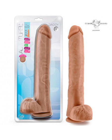 Dildo 35cm Sensa Feel Daddy Mocha Blush Novelties Dildo Realista Punto G