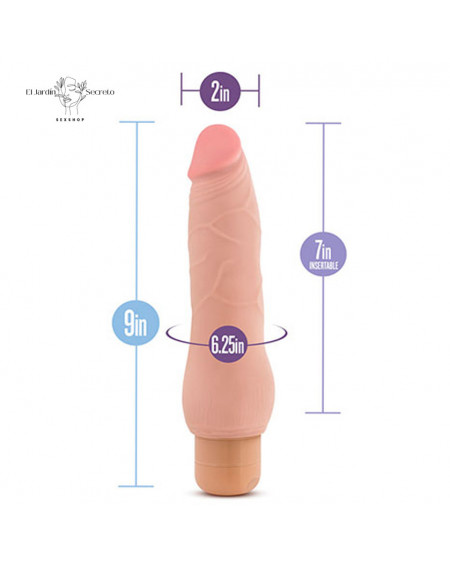 Vibrador 22cm Realista Fabien Beige Blush Novelties